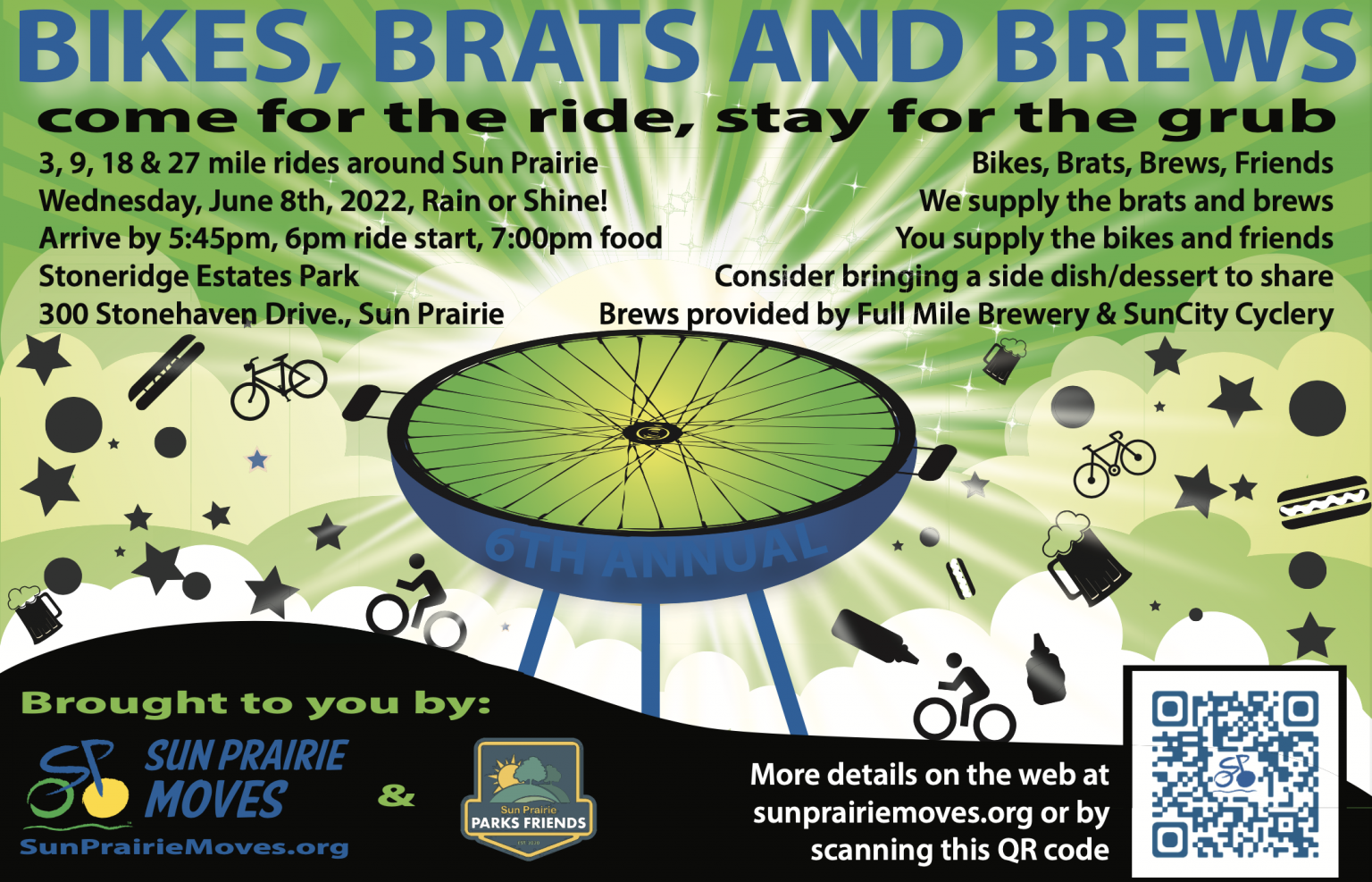 Bikes, Brats, and Brews 2022 Sun Prairie Moves